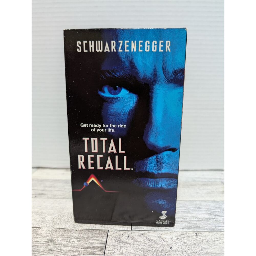 Total Recall VHS 1990, Various Releases Arnold Schwarzenegger Movie Tape Works